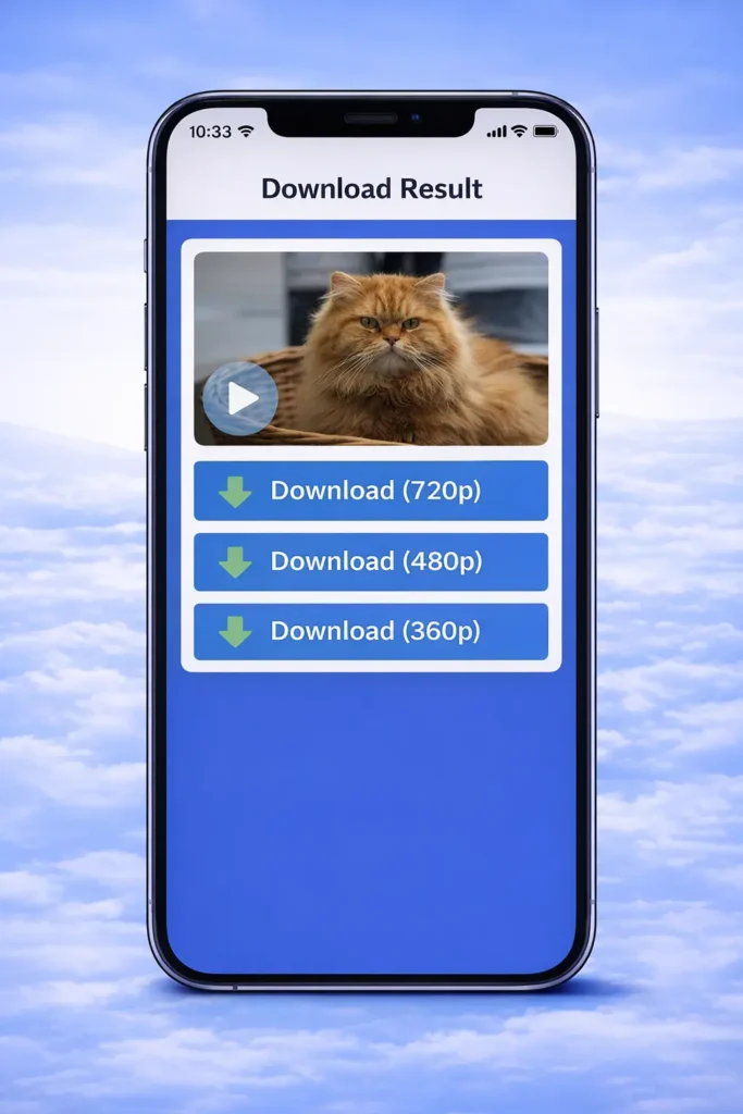 TikTok Story Downloader – Download TikTok Stories Without Watermark 3 Snaptik downloader showing all the download options to download.